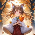 12枚）枯葉とケモ耳エルフさん 2枚目