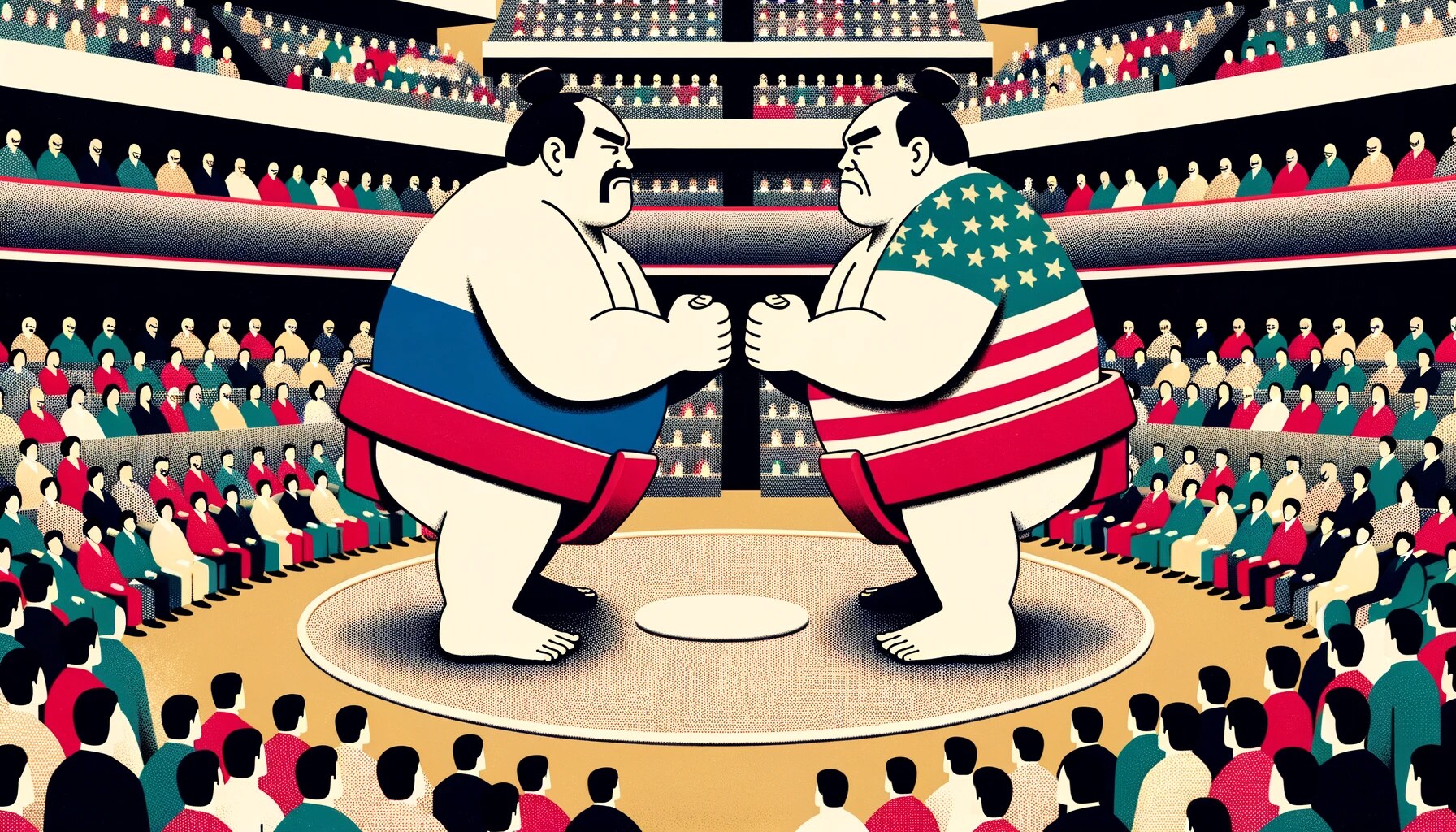 どこかの国同士の相撲