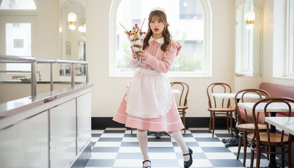 アイスクリーム・パーラーのドジっ子