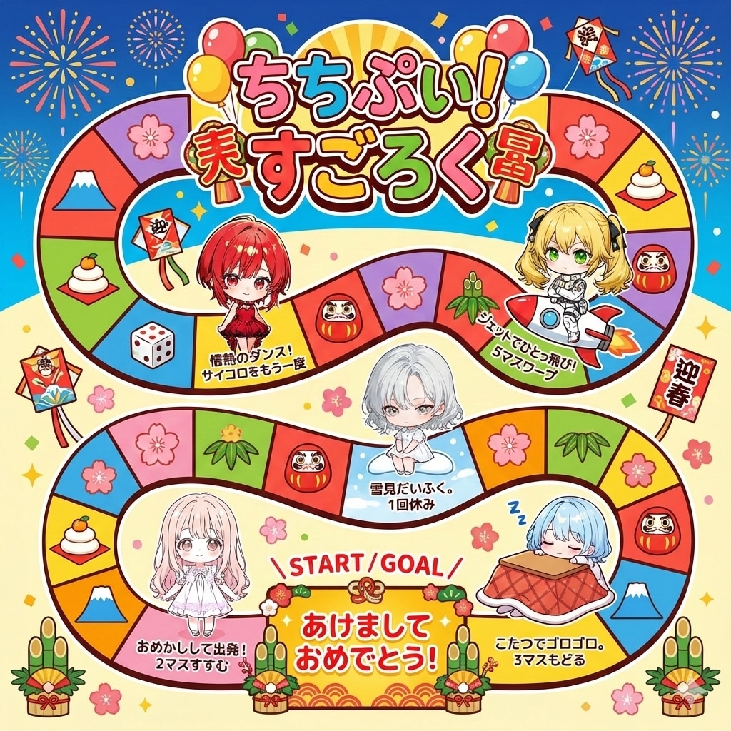 ちちぷい！すごろく | の人気AIイラスト・グラビア