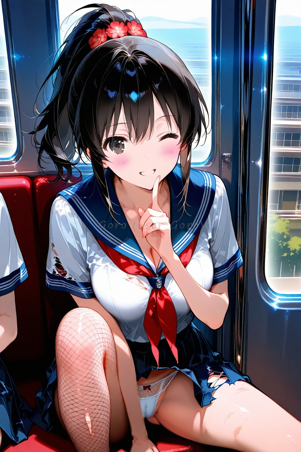 学生に紛れる抜け忍