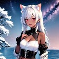 海辺の褐色猫 3枚目