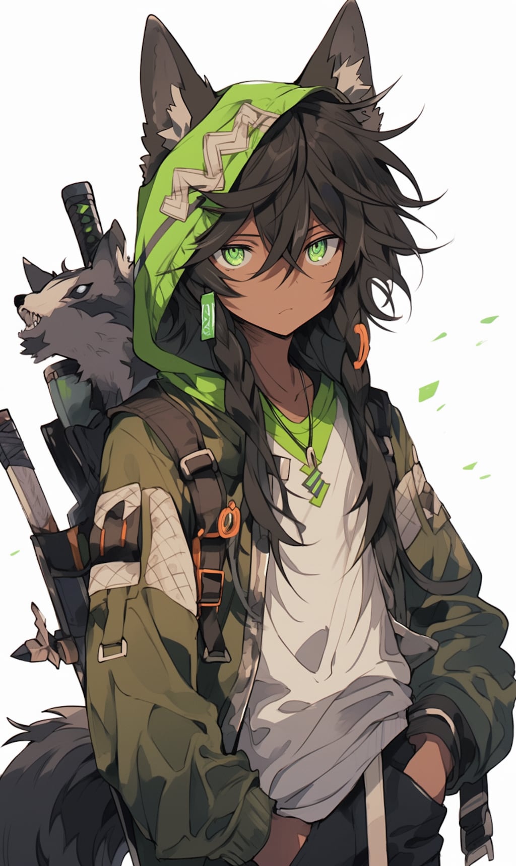 立ち絵2「狼の冒険者」