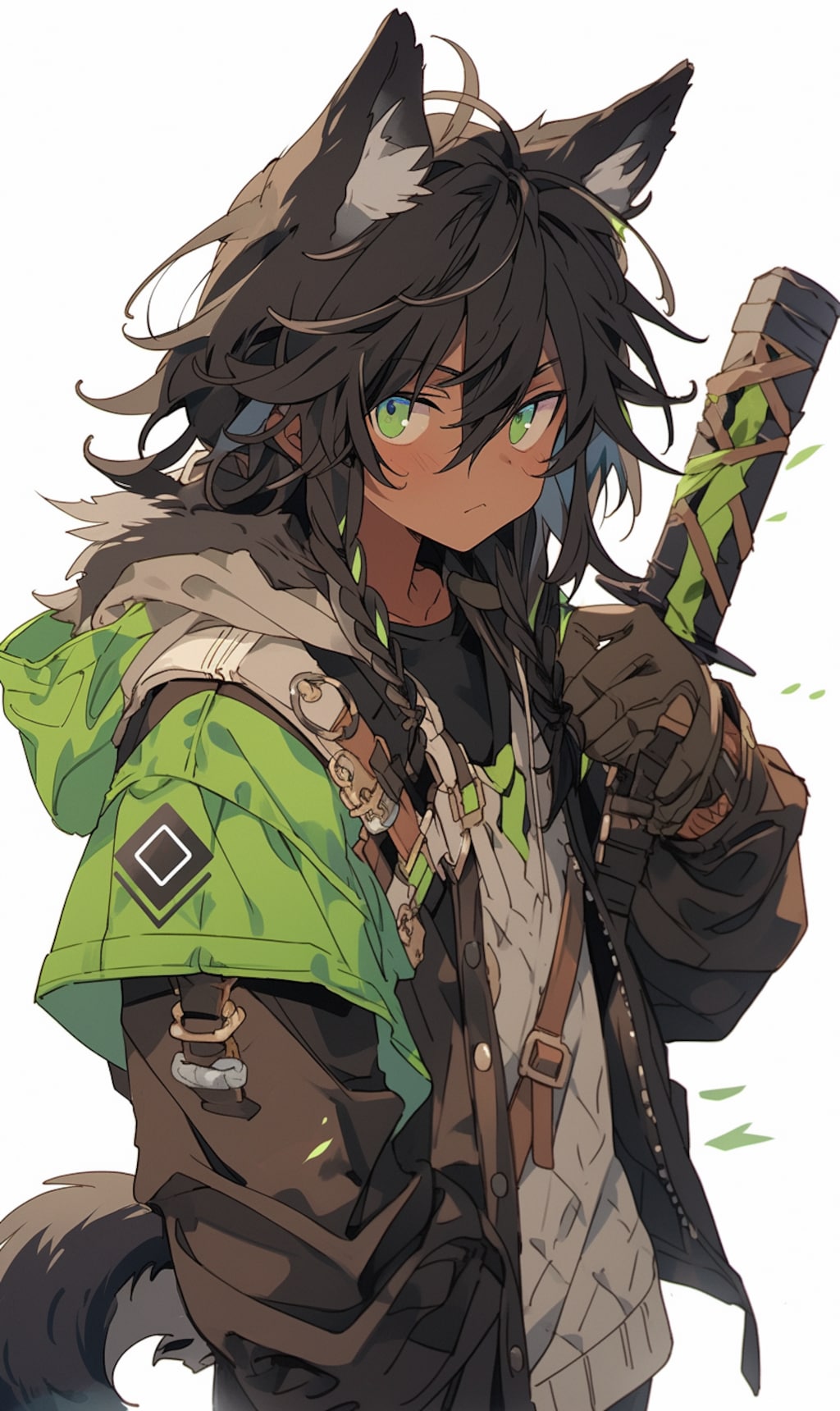 立ち絵2「狼の冒険者」