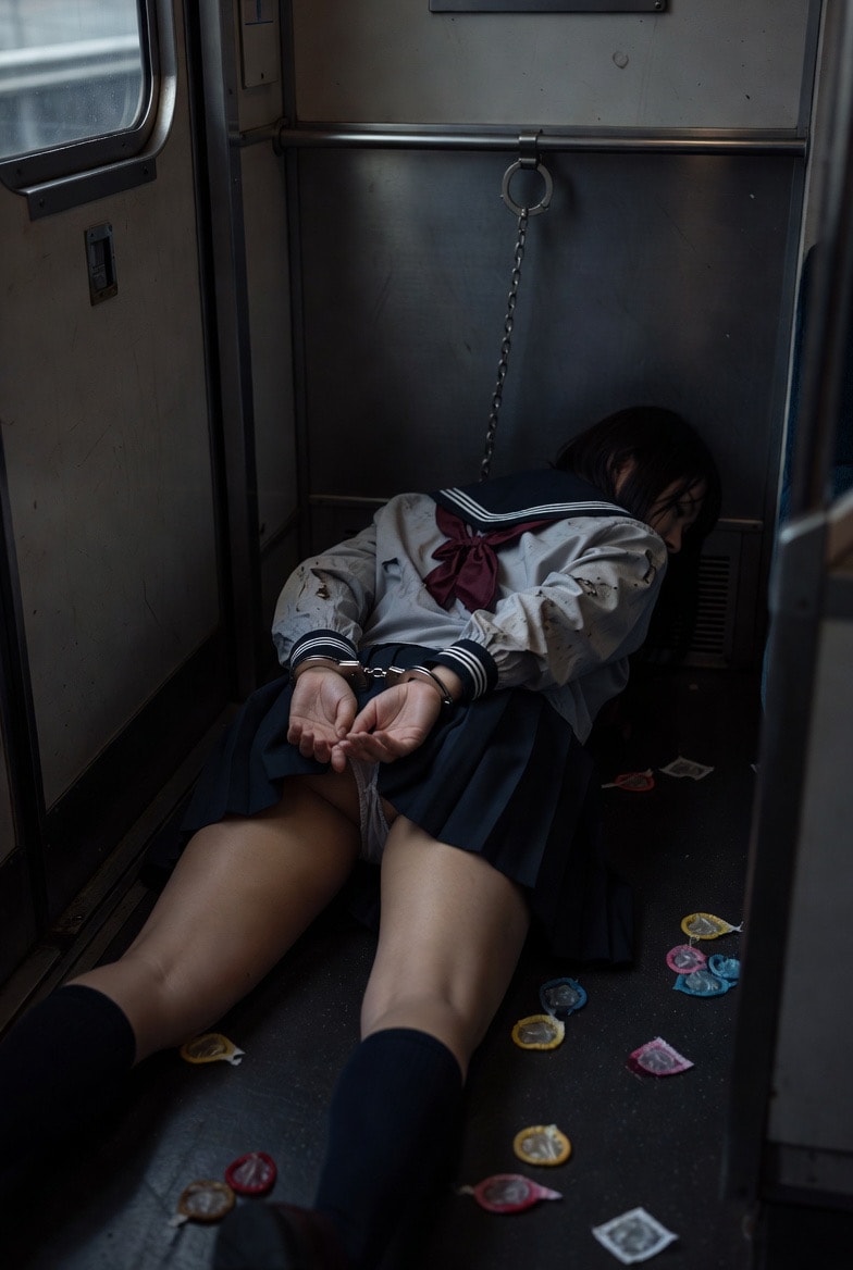 JKが電車内で拘束されていたので、