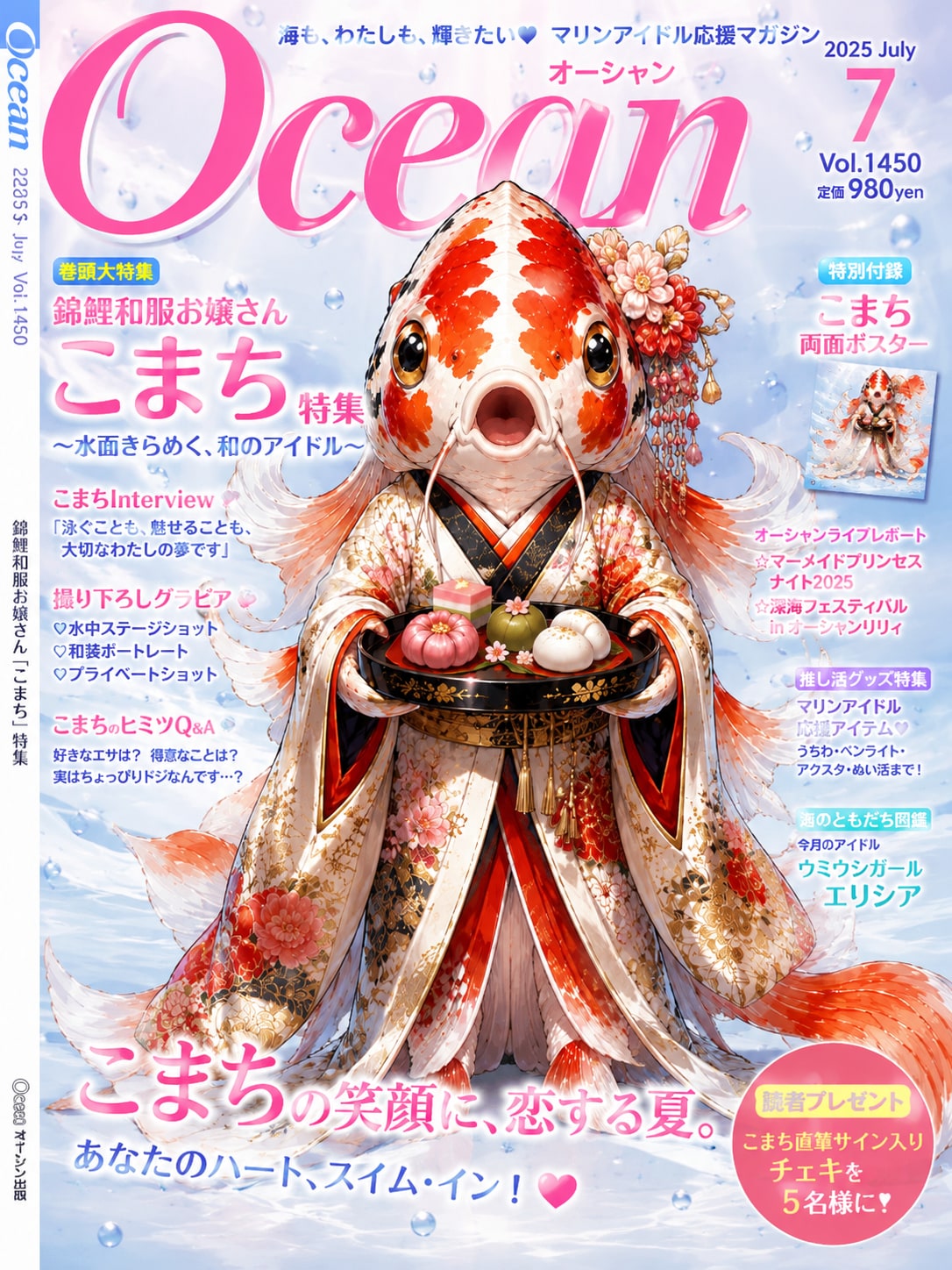 海洋アイドル雑誌『オーシャン』こまち特集