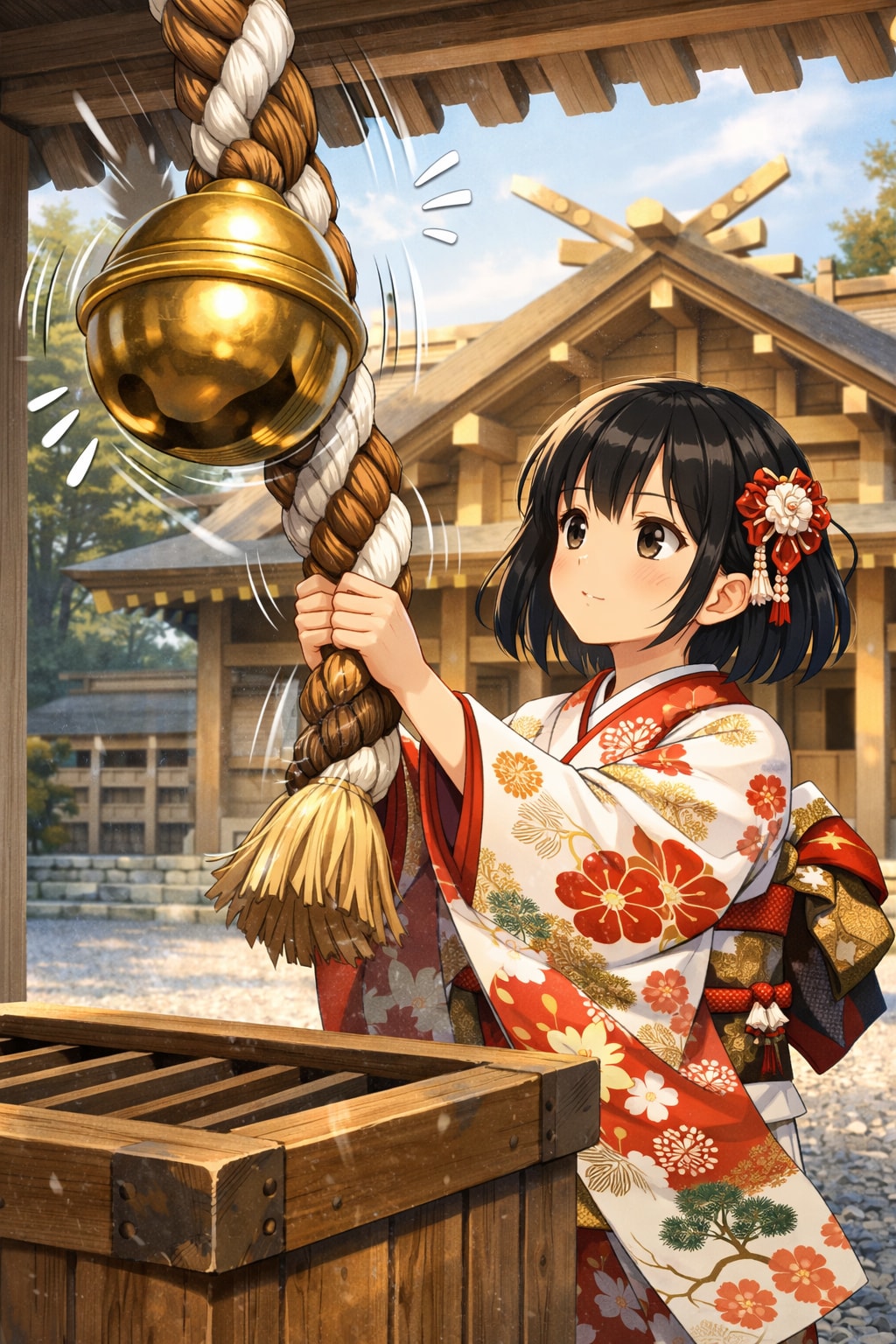 今年も美味しいごはんを食べたいと願う女の子