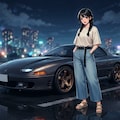 車と少女 5枚目