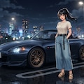 車と少女 4枚目