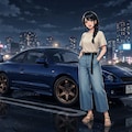 車と少女 6枚目