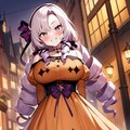壱百満天原サロメ👑👗のジャックオーランタンドレス🎃👗 2枚目
