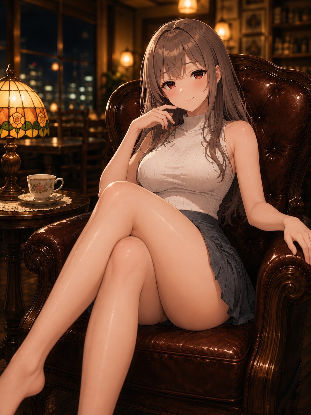 夜の喫茶店