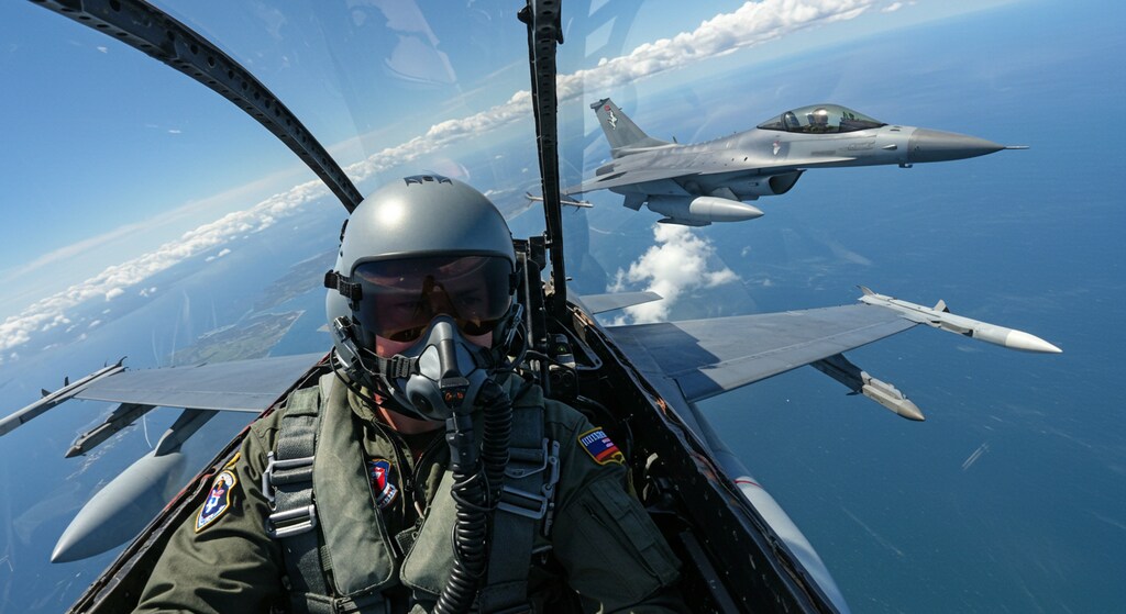 戦闘機からの・・・