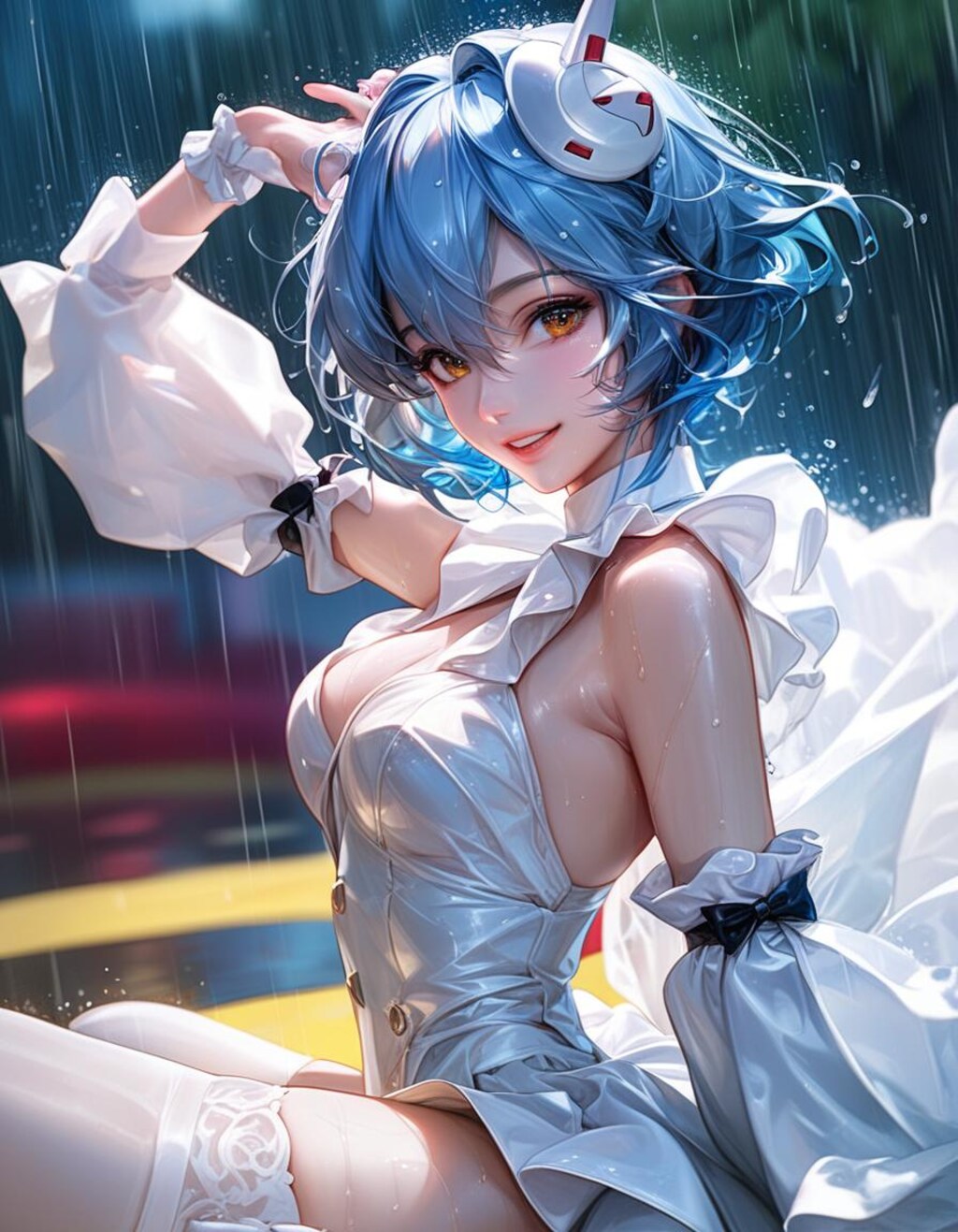 雨のファッションショー　レイちゃん