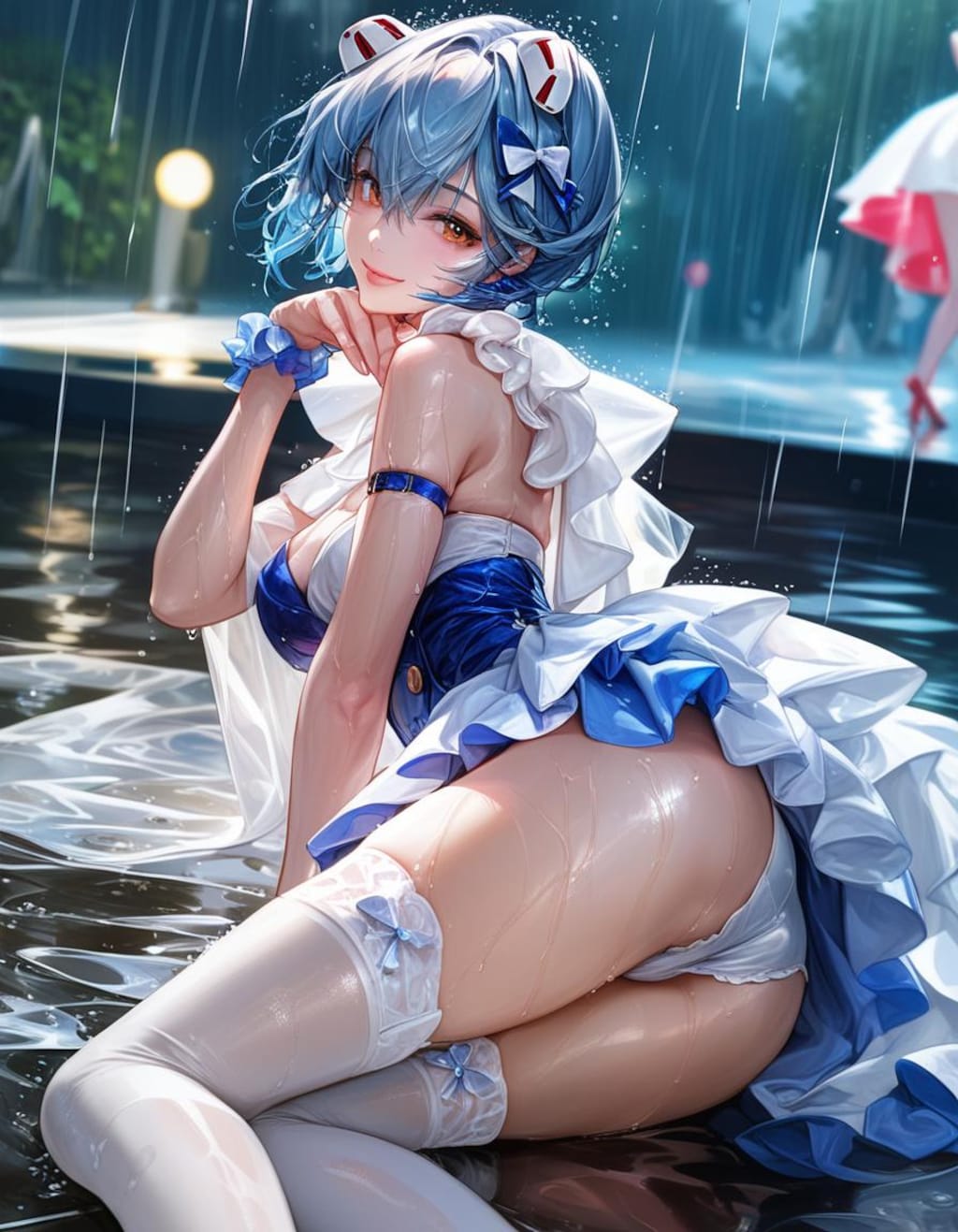 雨のファッションショー　レイちゃん