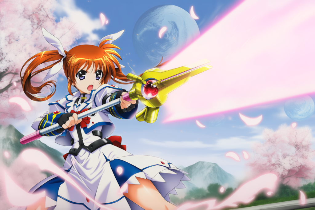 桜舞う中で模擬戦