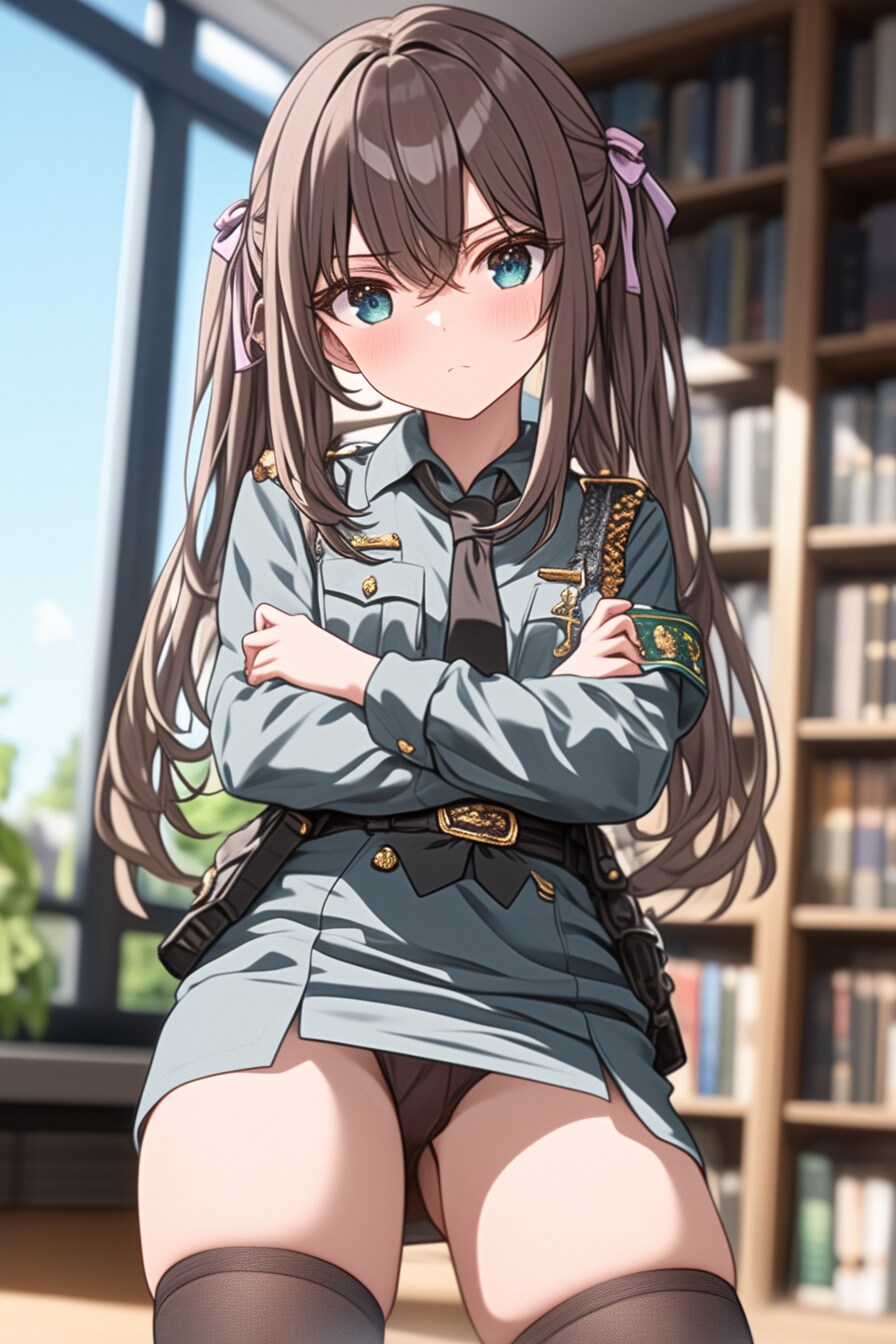 図書館を警備