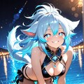 九尾＆猫の獣人のビキニ姿 6枚目