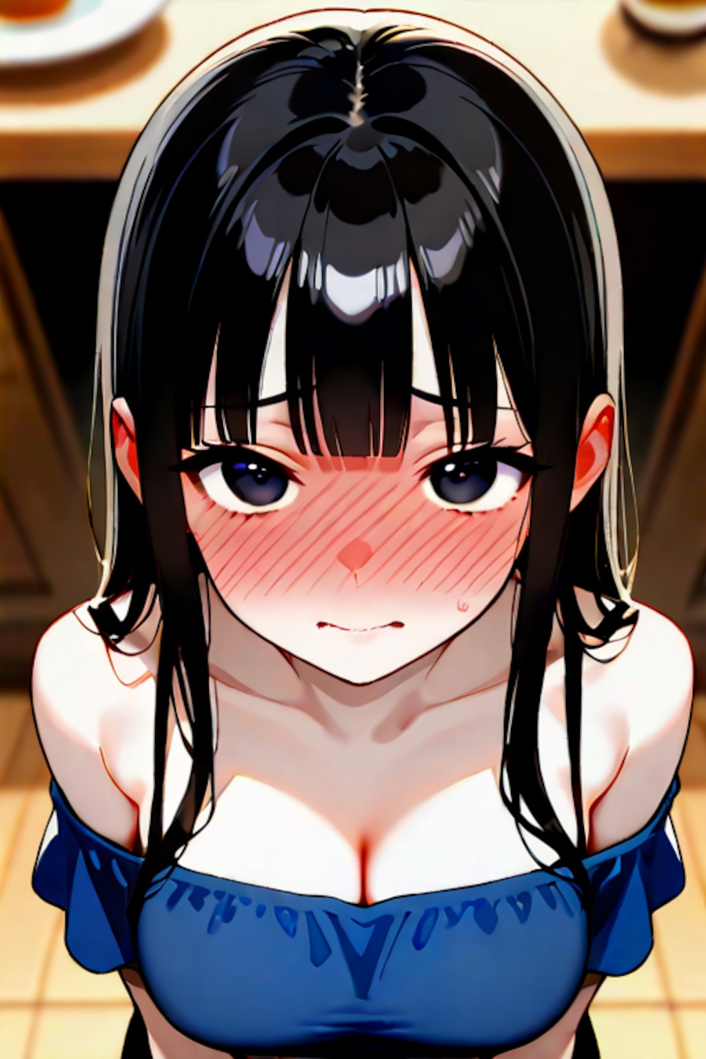 サキちゃん赤面