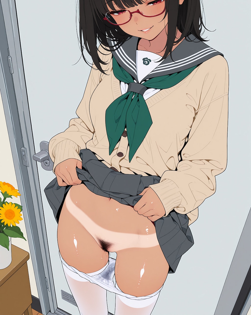 とりま脱いどく？…熱帯雨林びしょびしょ♡