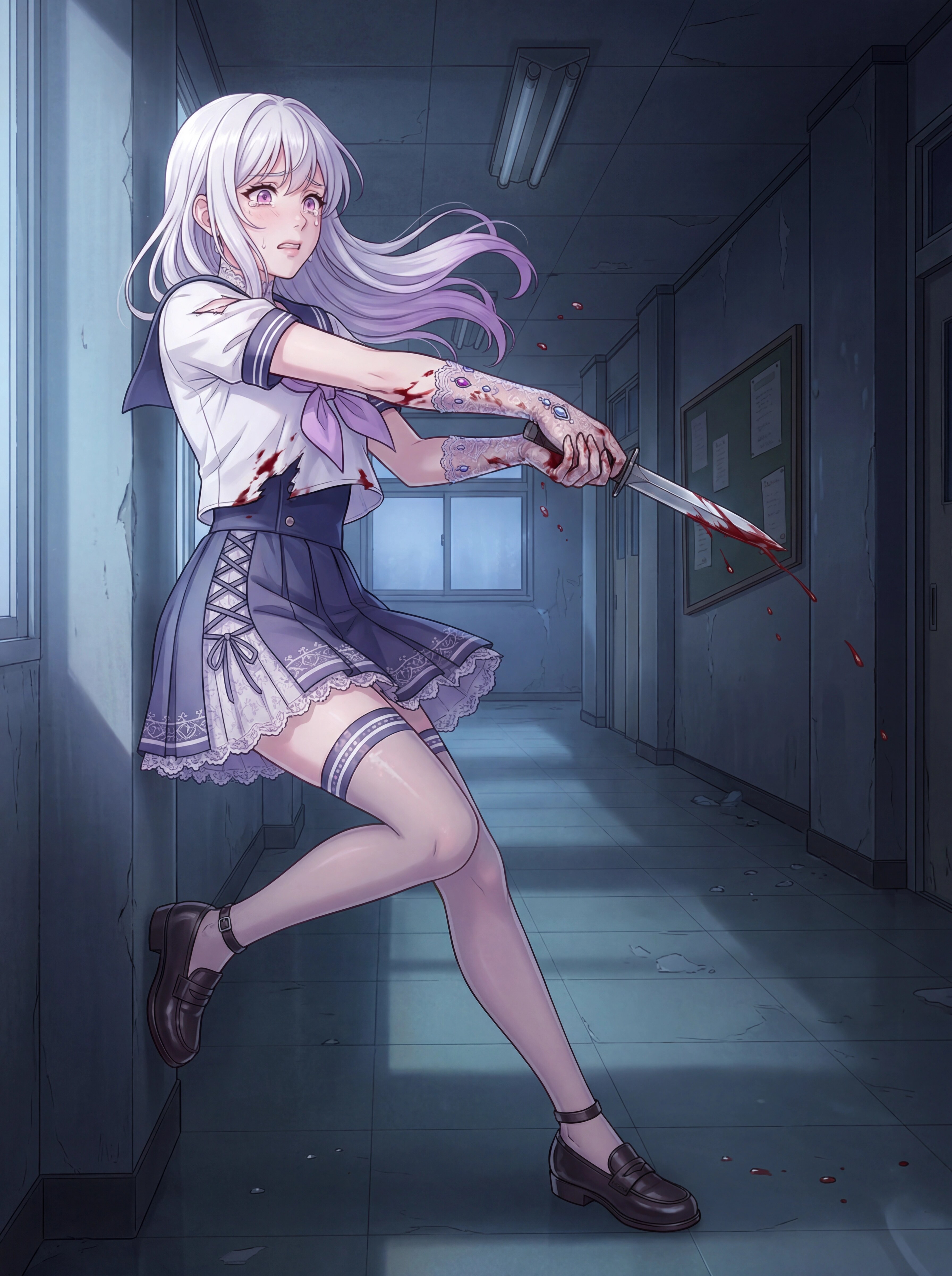 頸裂く紫華