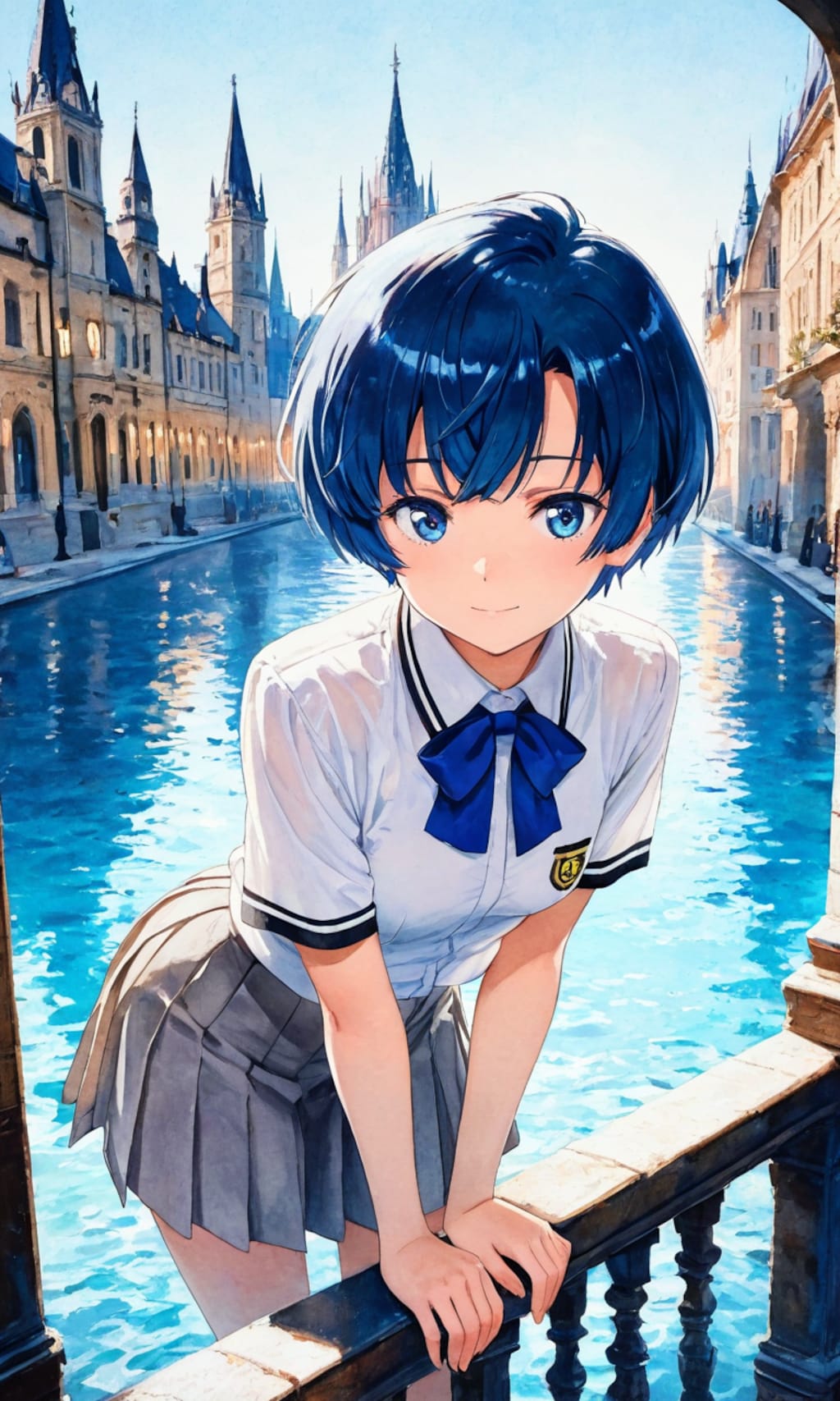 運河の中の柑菜ちゃん