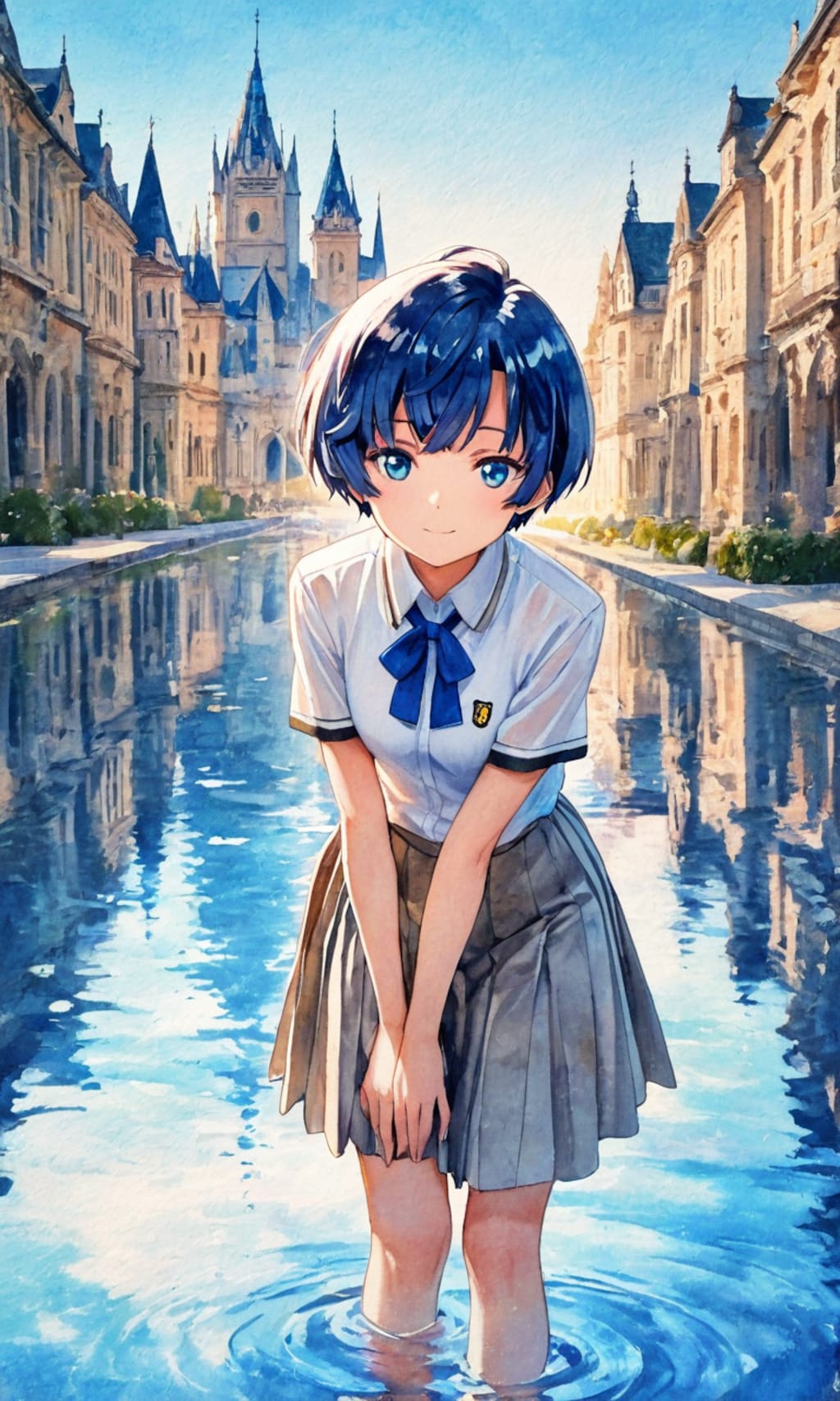 運河の中の柑菜ちゃん