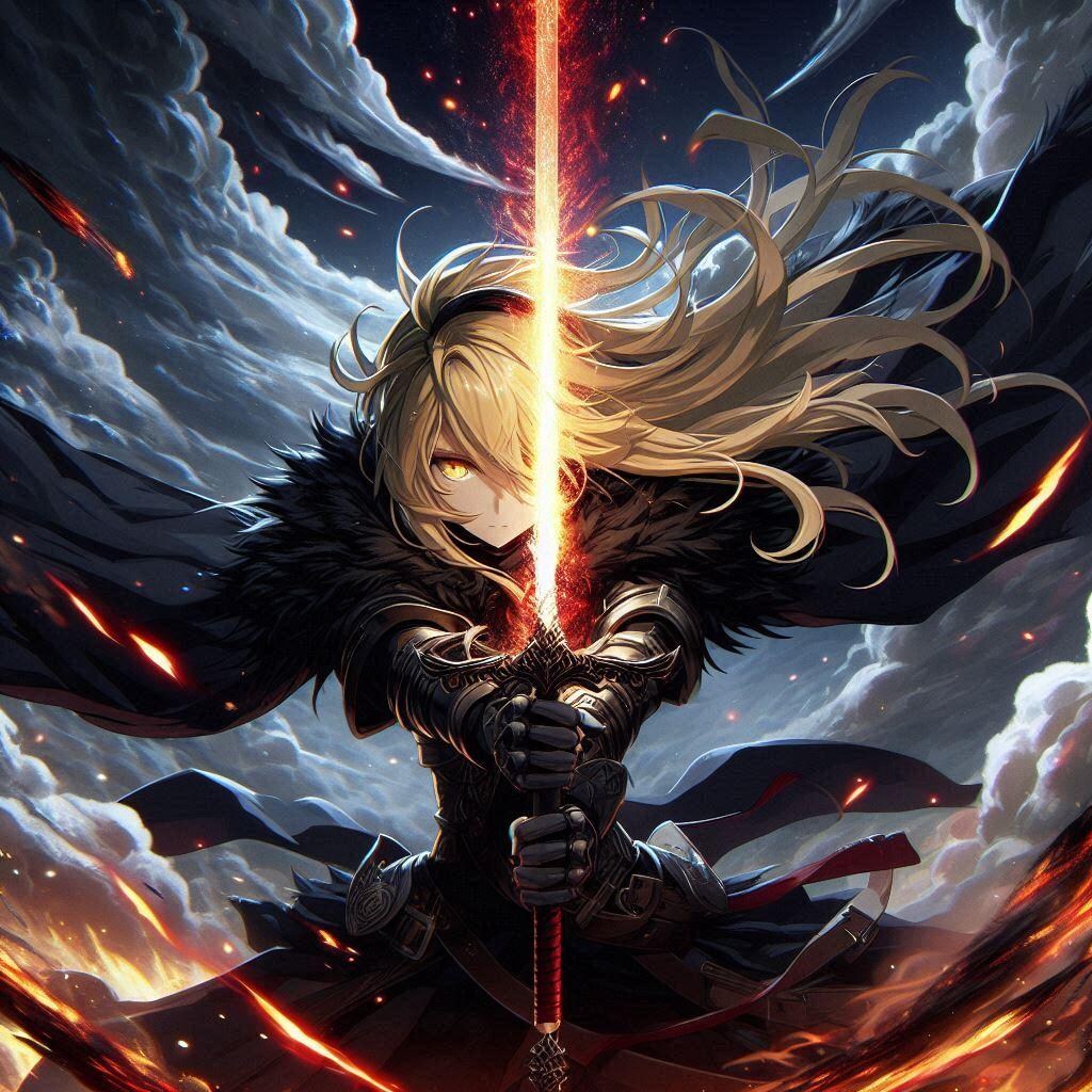 ブロンドの女騎士さん746