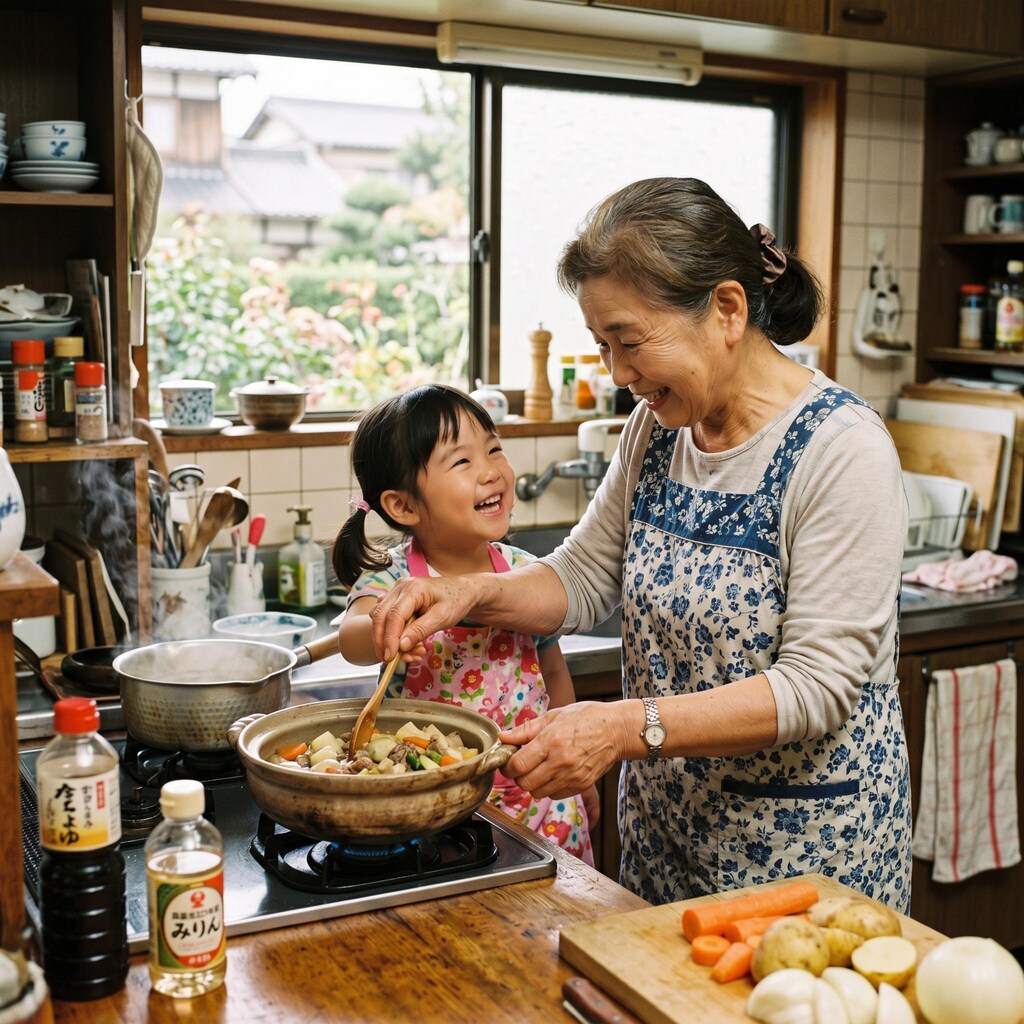 お婆さんと孫
