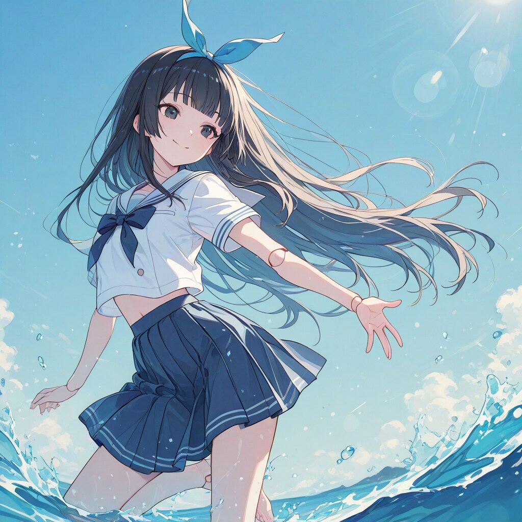 海で遊ぶ夏