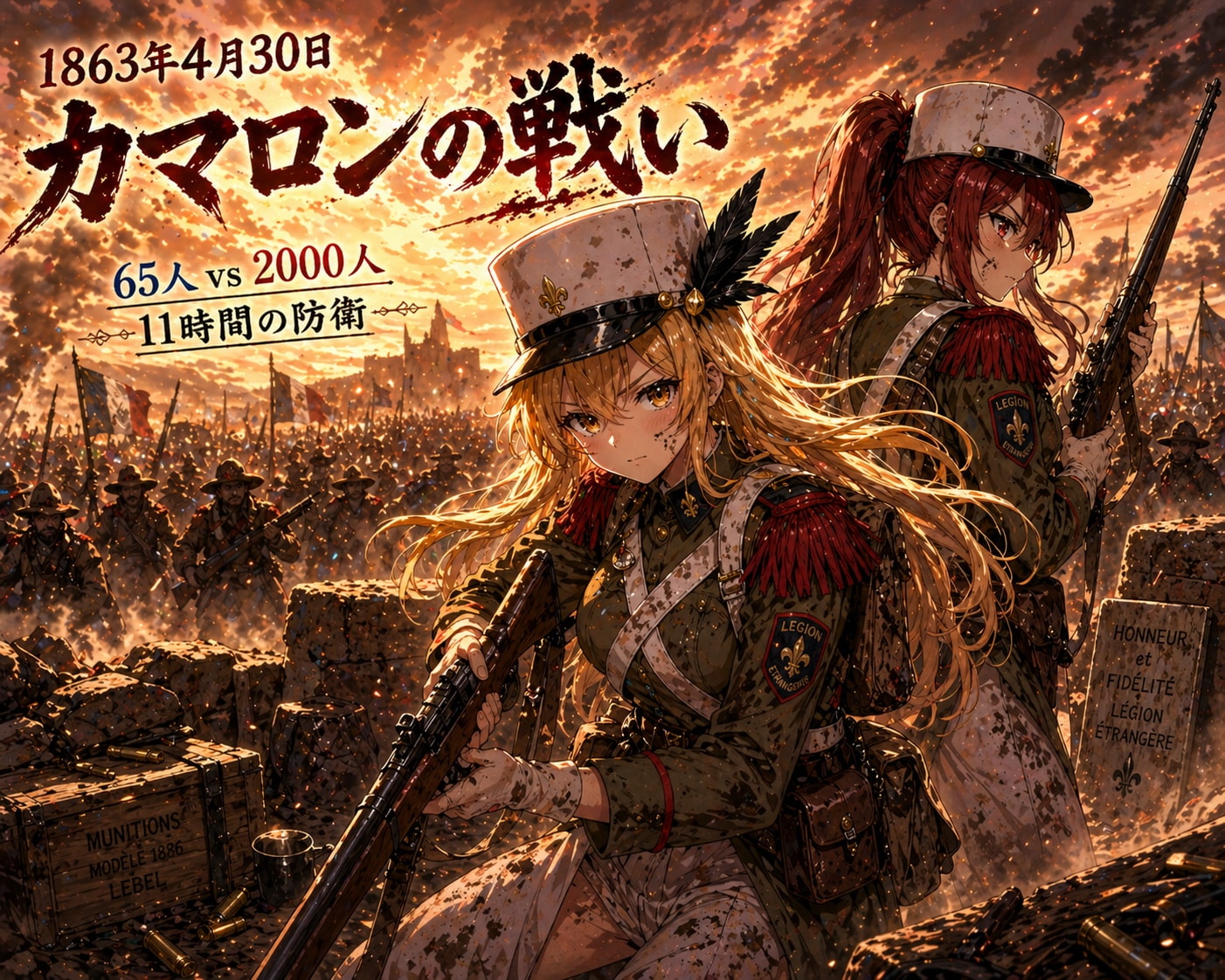 4月30日はフランス外人部隊が伝説の防衛戦を繰り広げた日 | の人気AIイラスト・グラビア