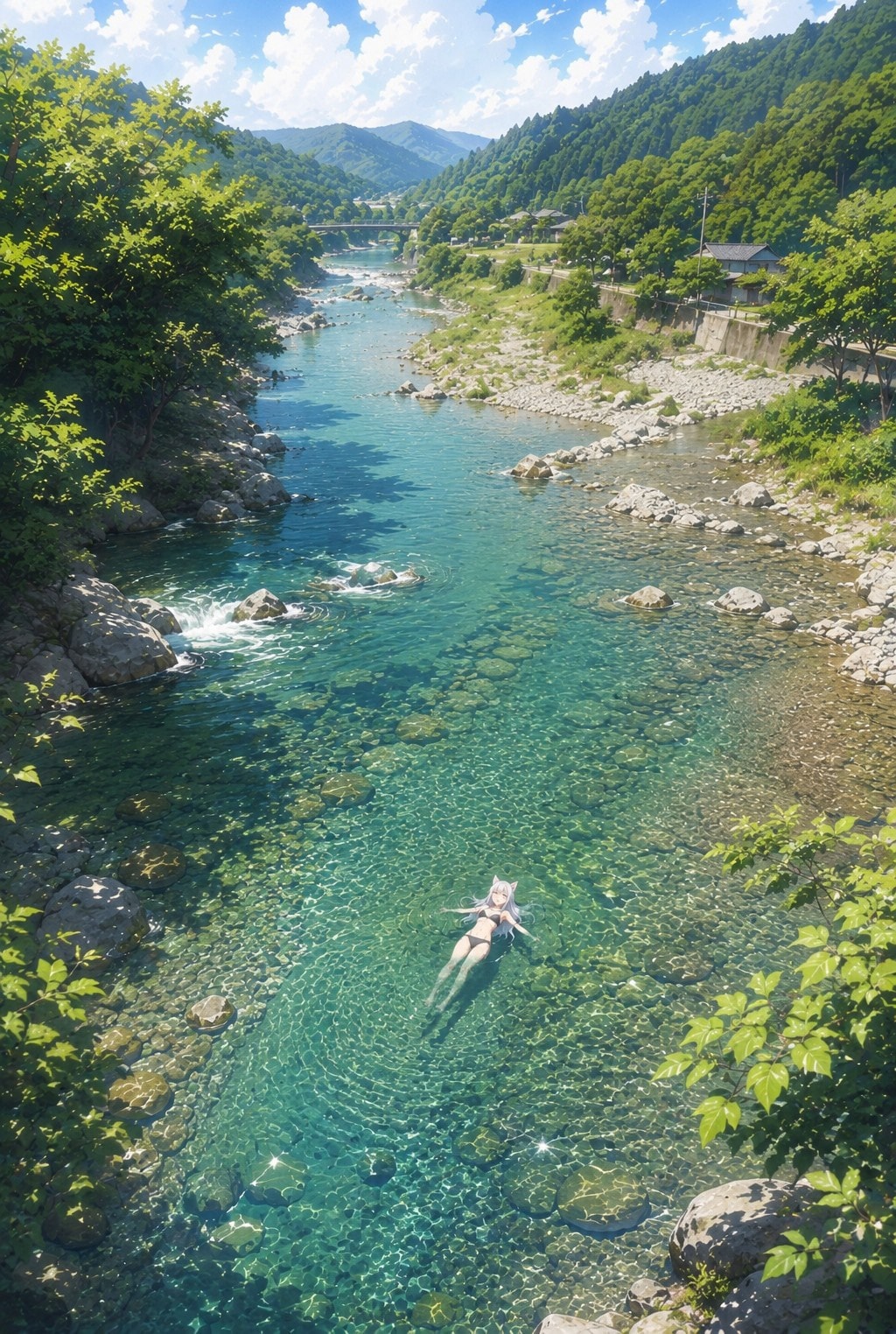 川遊び