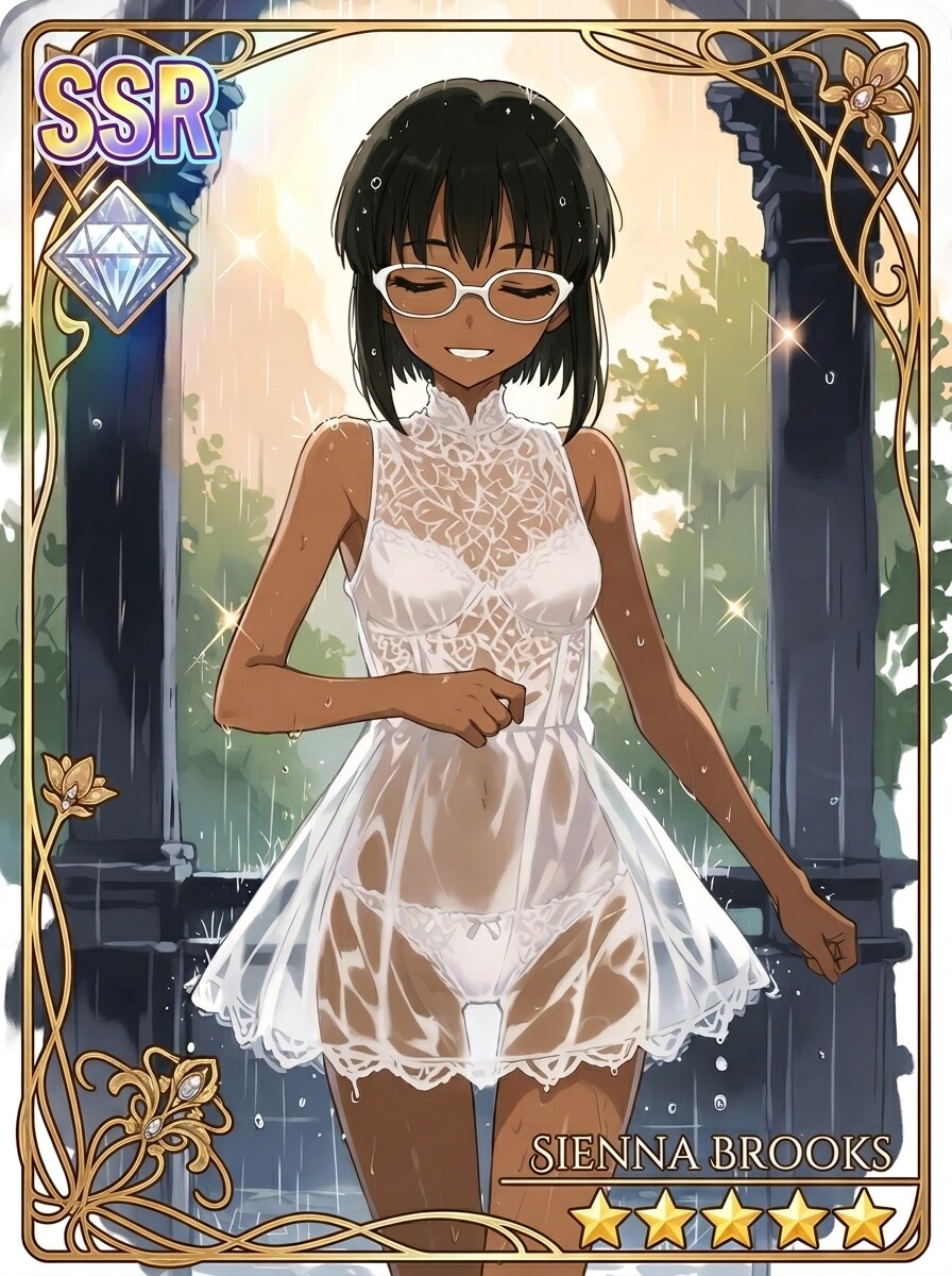 雨の中、傘をささずに ～ SSRカード2枚