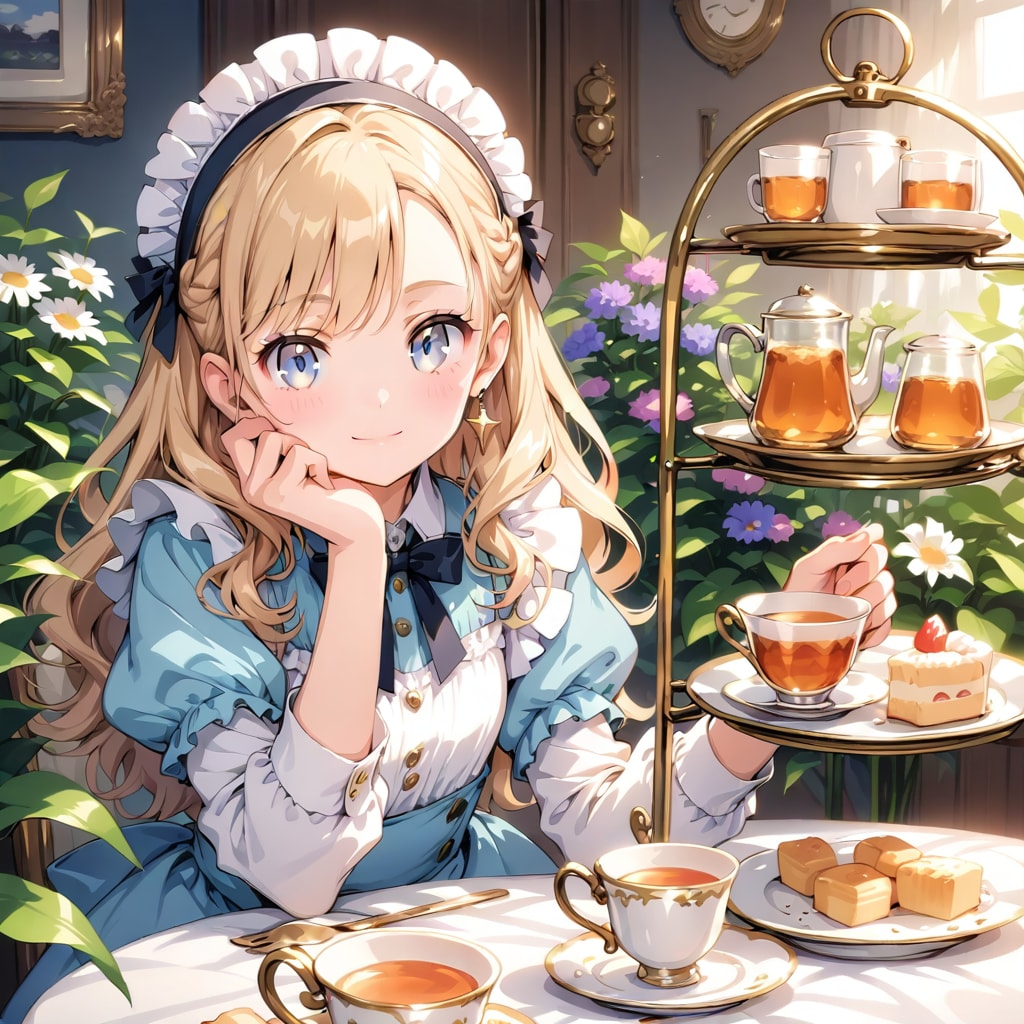 お茶会 | の人気AIイラスト・グラビア