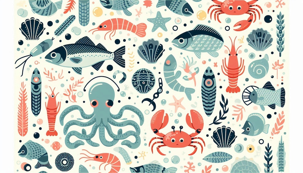 海鮮の壁紙的な絵？