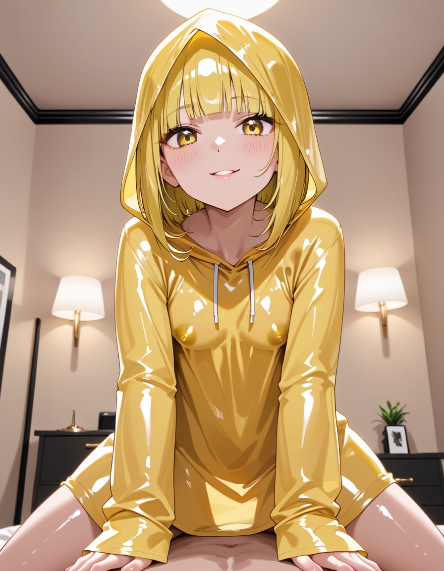 ビニールカッパでエッチ
