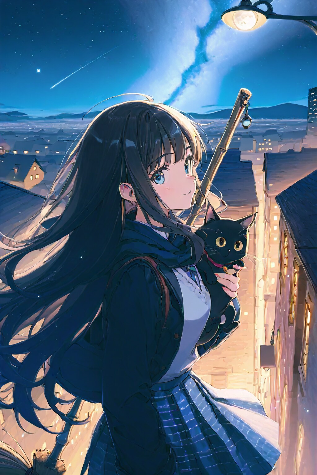 魔女と黒猫 | の人気AIイラスト・グラビア