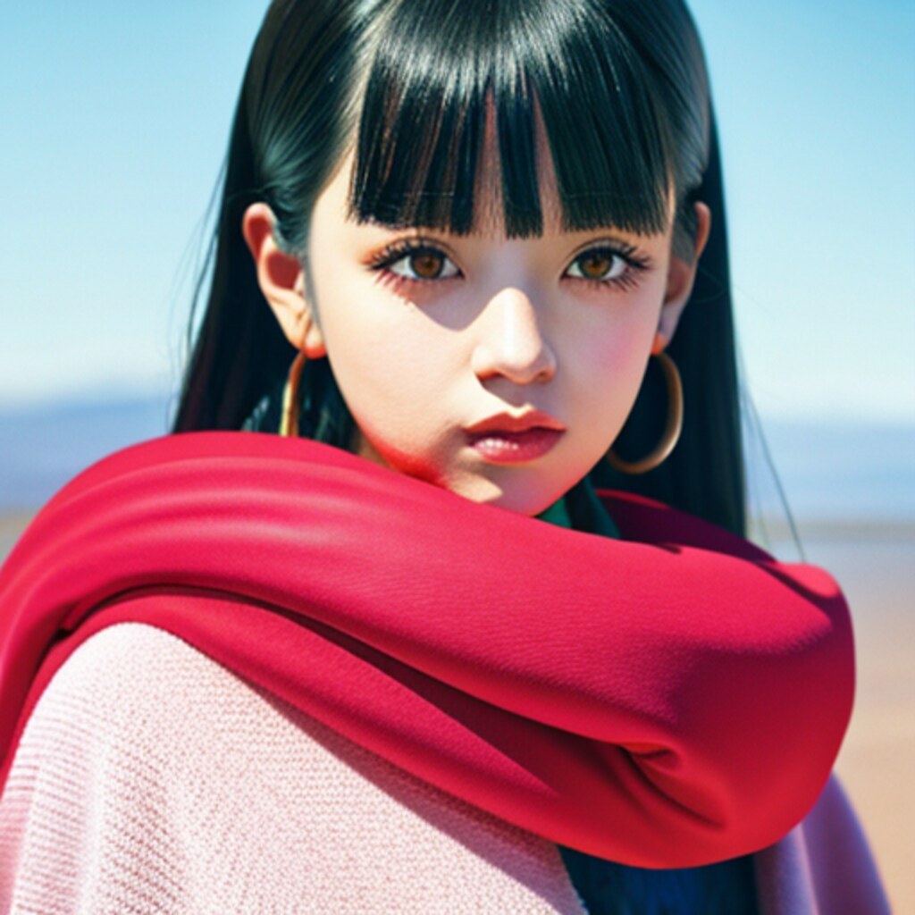 濃いめメイクの女の子