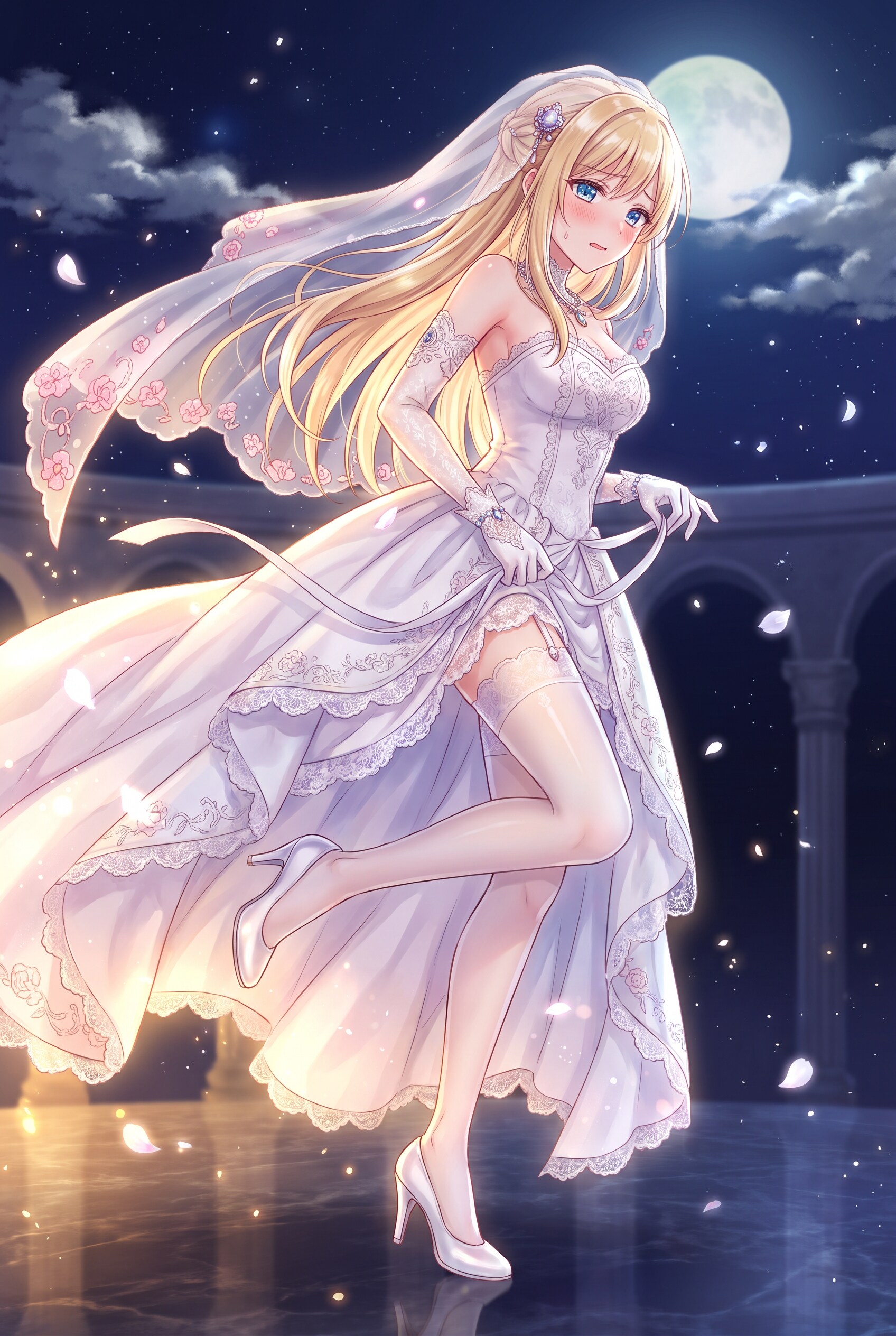 月影白霞麗人 | の人気AIイラスト・グラビア