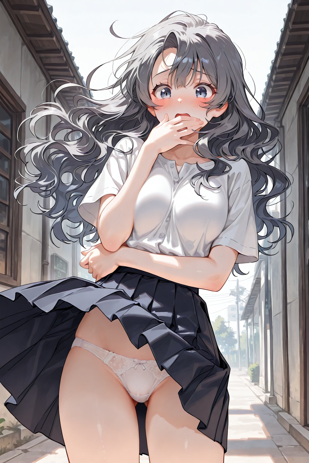 豪快なパンチラ