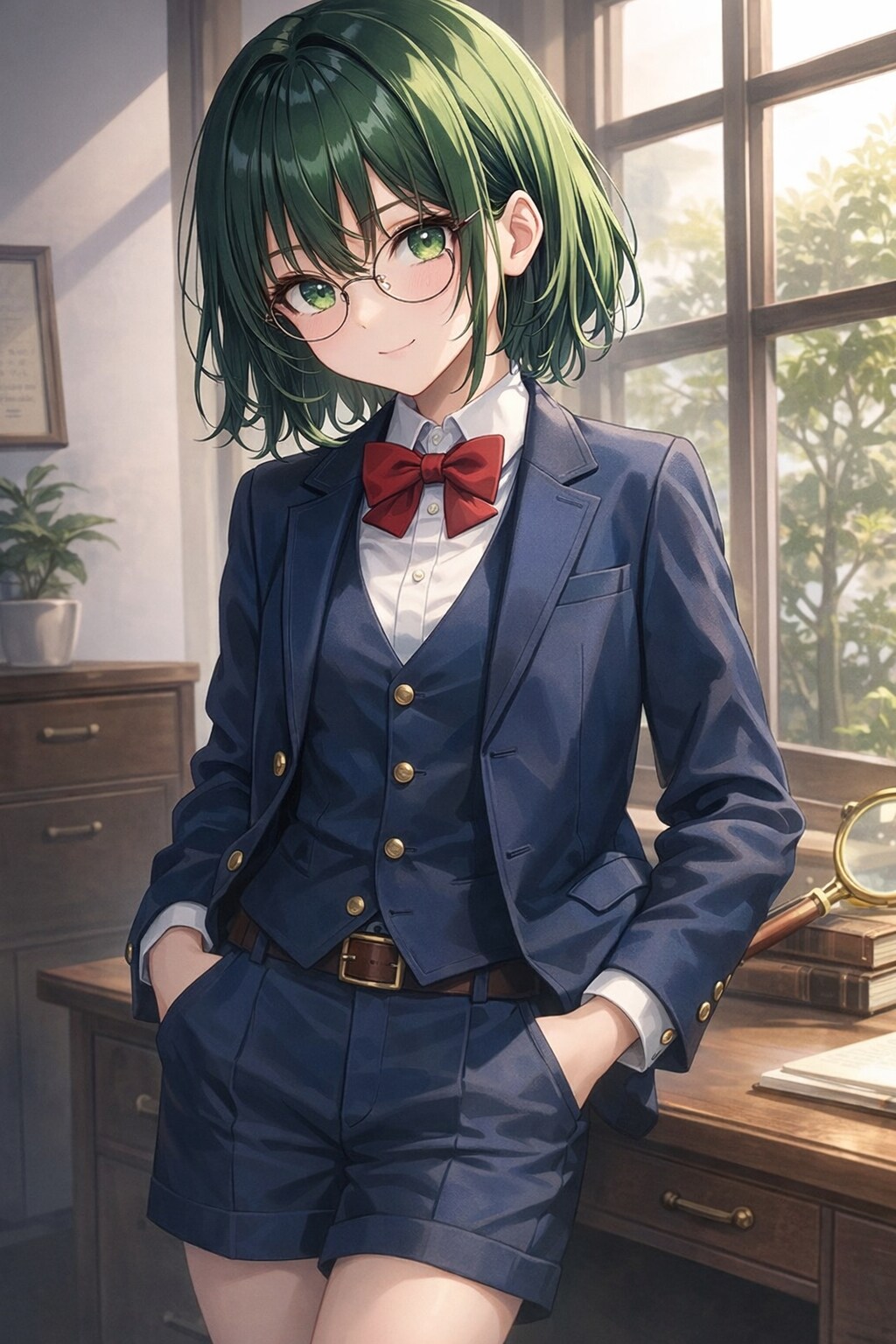 探偵服が着たい芽生ちゃん | の人気AIイラスト・グラビア