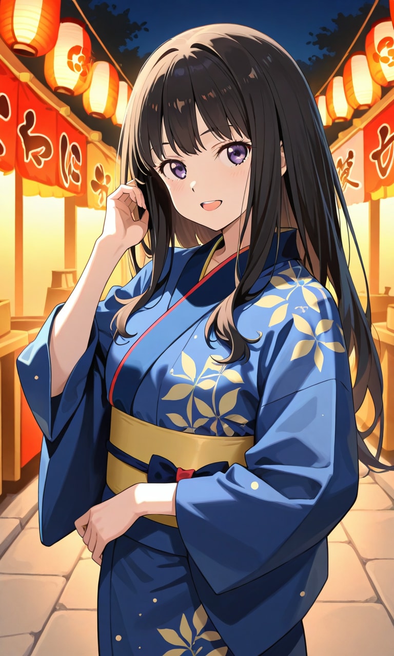 リコリス・リコイル　井ノ上たきな　夏祭り