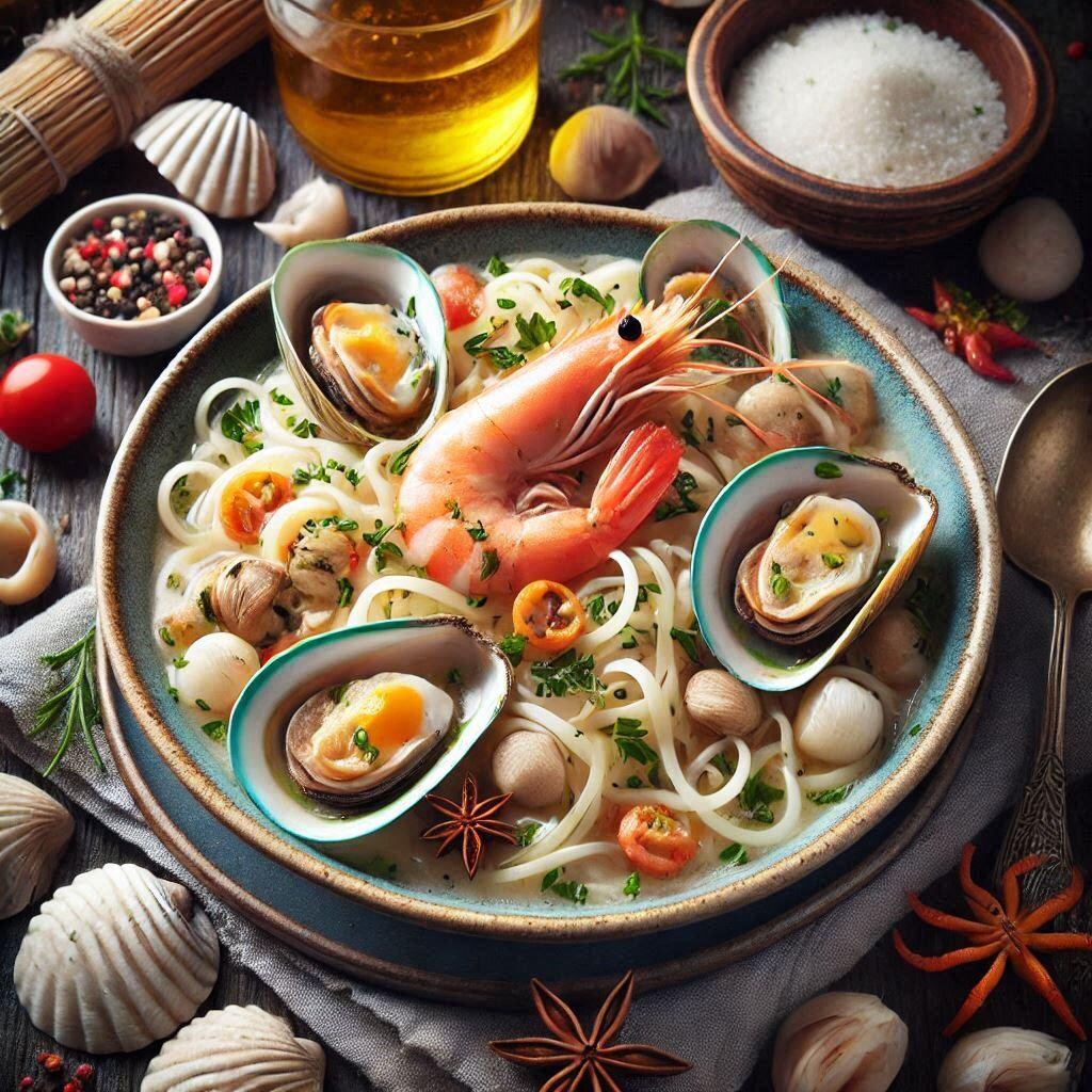 白組seafood noodle