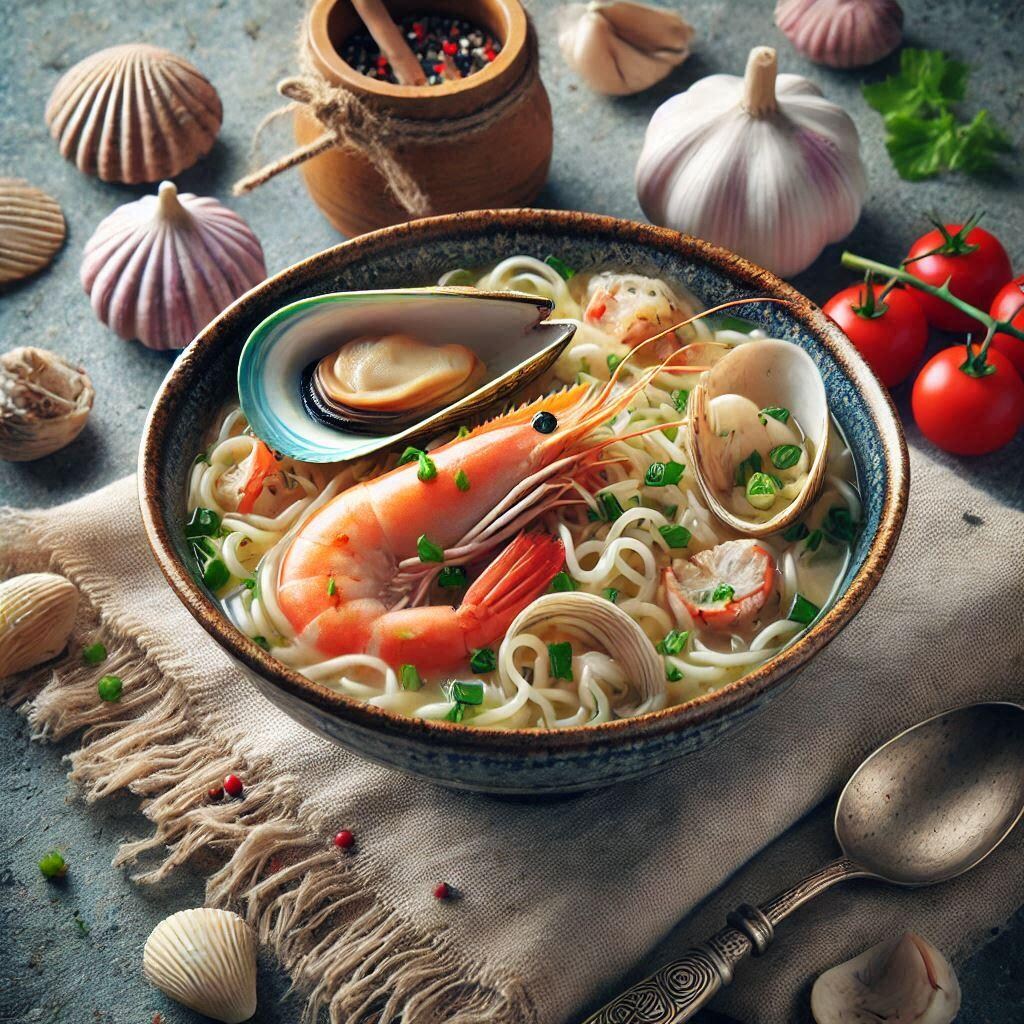 白組seafood noodle