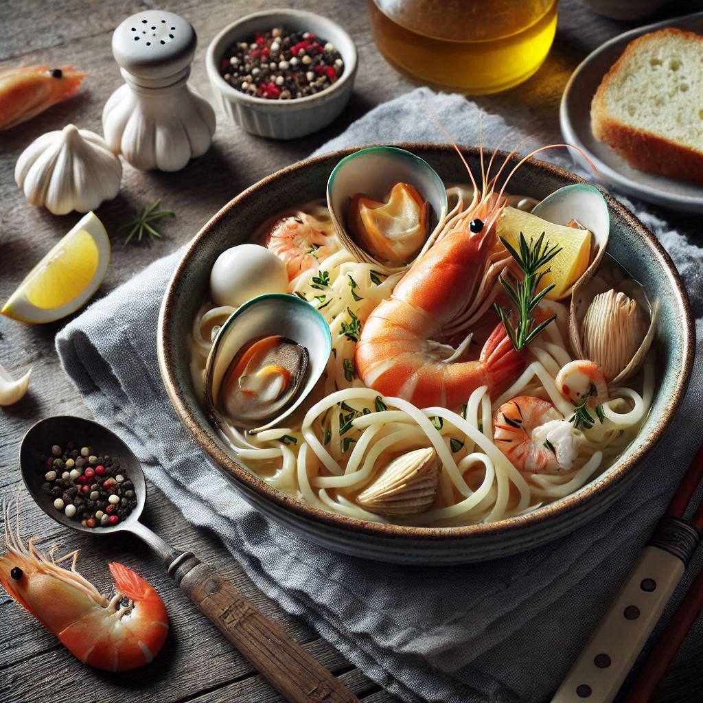 白組seafood noodle