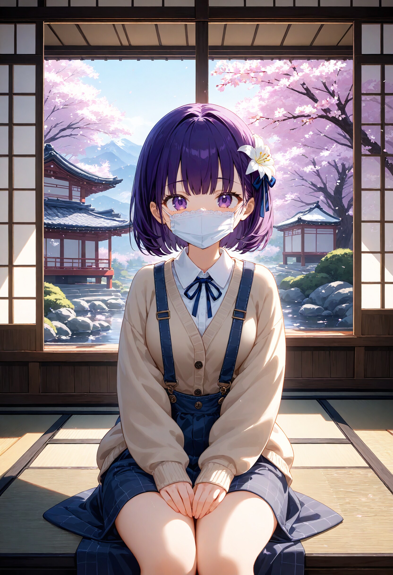 マスク姿のひまり