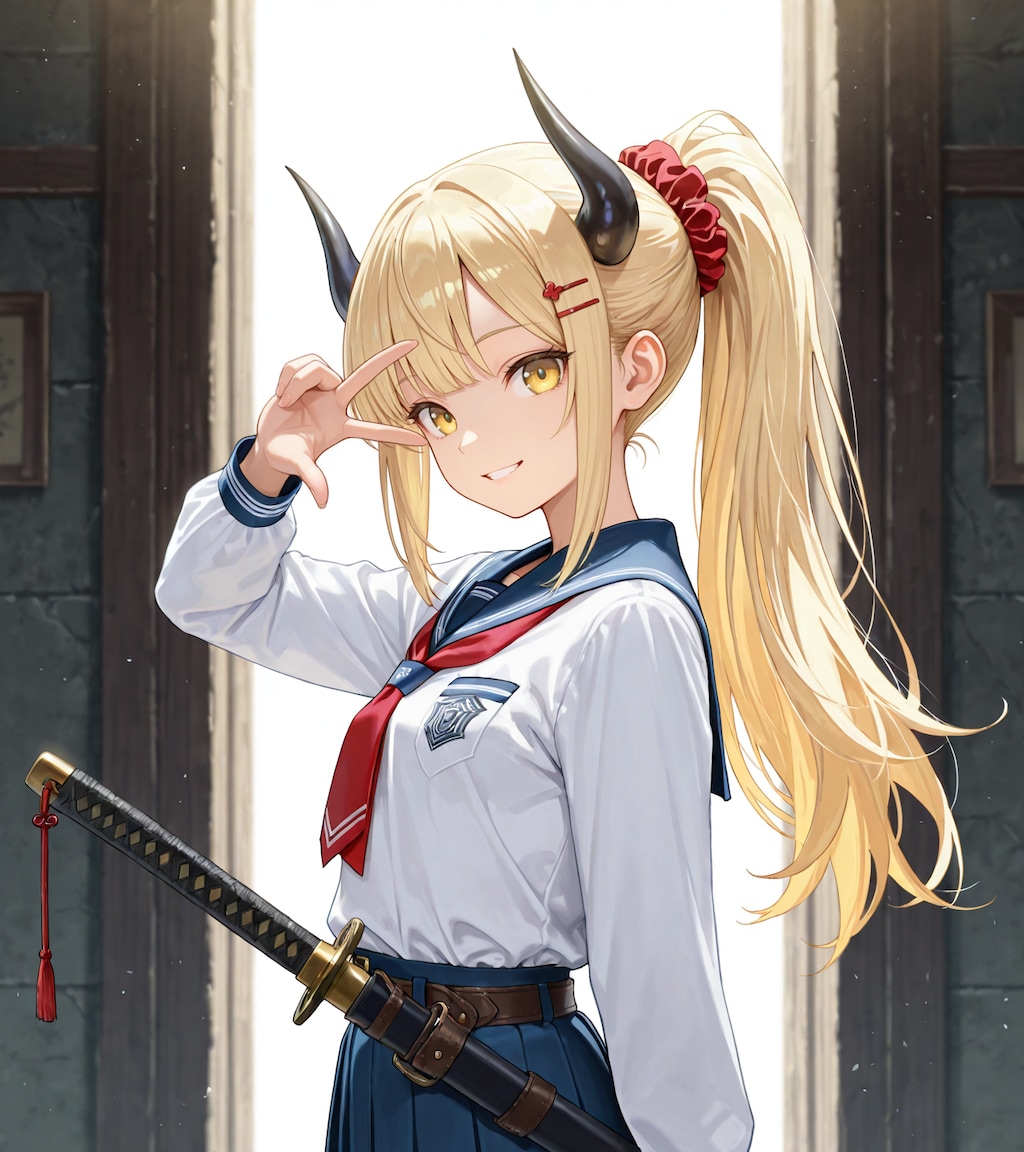 ポニーテール女鬼高生さん