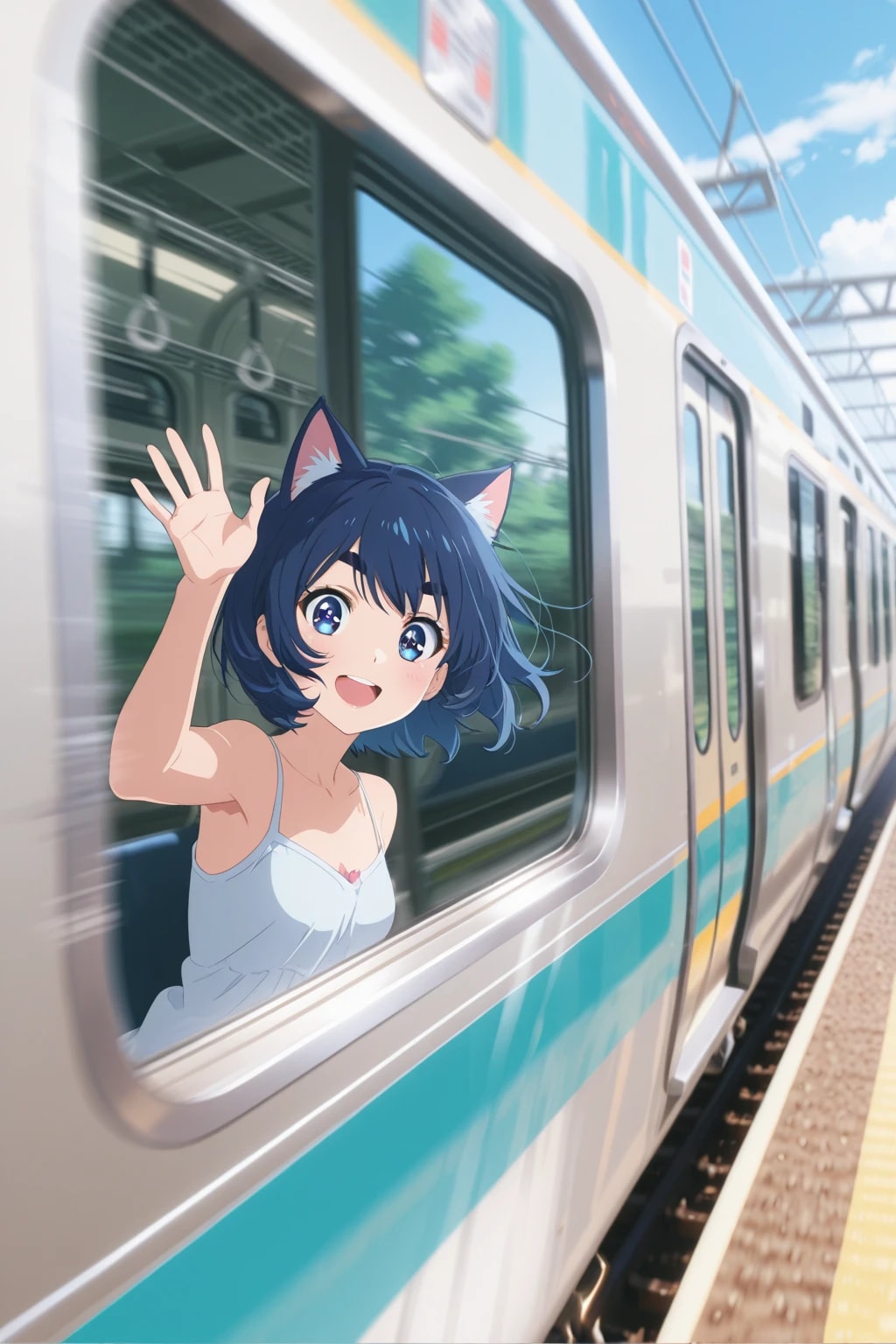 窓なし電車 | の人気AIイラスト・グラビア
