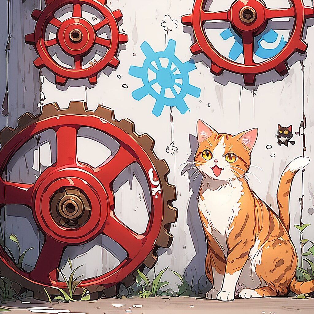 落書きと歯車 | の人気AIイラスト・グラビア