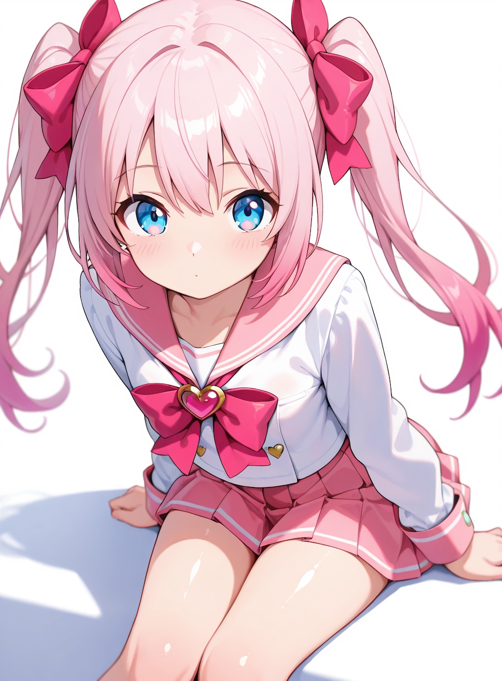 ピンクリボンセーラー少女写真集